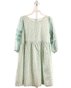 PINK CHICKEN  LT BLUE  FLORAL  DRESS