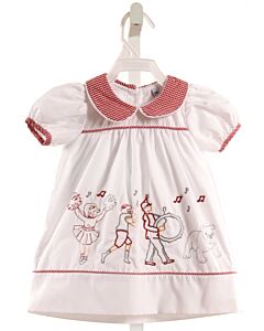 LITTLE LOUANNE  WHITE   EMBROIDERED DRESS