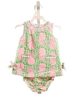 LILLY PULITZER  GREEN  PRINT  2-PIECE OUTFIT
