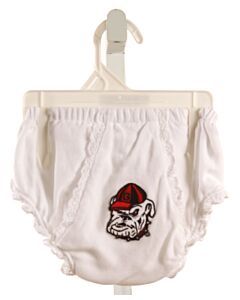 NO TAG  WHITE    BLOOMERS WITH EYELET TRIM