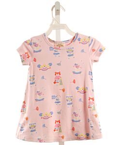 THE BEAUFORT BONNET COMPANY  PINK   PRINTED DESIGN KNIT DRESS