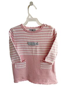 NANTUCKET KIDS  PINK  STRIPED  KNIT DRESS