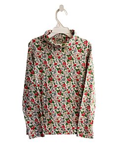 MINI BODEN  GREEN  FLORAL  KNIT LS SHIRT