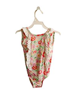 BELLA BLISS  PINK  FLORAL  1-PIECE SWIMSUIT WITH RUFFLE