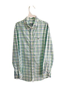 VINEYARD VINES  GREEN  PLAID  DRESS SHIRT