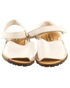 ANGELITOS WHITE SANDALS *THIS ITEM IS GENTLY USED WITH MINOR SIGNS OF WEAR (MINOR CREASING) *EU SIZE 24 *GUC SIZE TODDLER 7.5