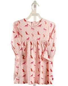 MAGNETIC ME  PINK   PRINTED DESIGN KNIT DRESS