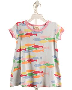 THE BEAUFORT BONNET COMPANY  BLUE   PRINTED DESIGN KNIT DRESS