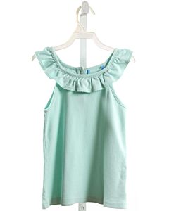 NO TAG  MINT    SLEEVELESS SHIRT WITH RUFFLE