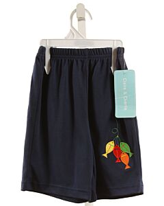 CLAIRE AND CHARLIE  NAVY   APPLIQUED SHORTS