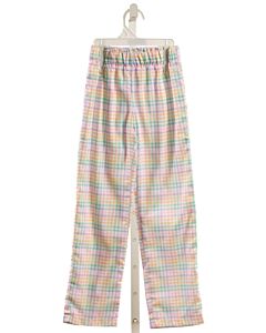 NO TAG  MULTI-COLOR  PLAID  PANTS