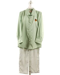 SMOCKINGBIRD  LT GREEN   EMBROIDERED 2-PIECE OUTFIT