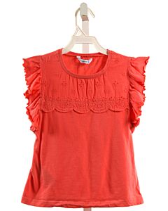 MAYORAL  PINK    SLEEVELESS SHIRT WITH EYELET TRIM