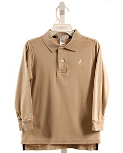 THE BEAUFORT BONNET COMPANY  KHAKI    KNIT LS SHIRT