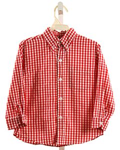 ZUCCINI  RED  GINGHAM  DRESS SHIRT