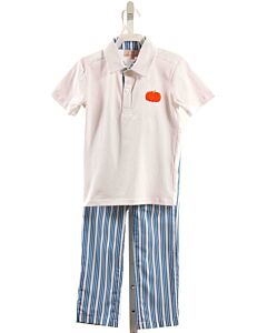 SMOCKINGBIRD  BLUE  STRIPED EMBROIDERED 2-PIECE OUTFIT