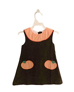 LIL CACTUS  BROWN CORDUROY  APPLIQUED DRESS