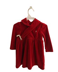 RALPH LAUREN  RED VELVET   KNIT DRESS