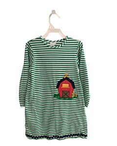 BAILEY BOYS  GREEN  STRIPED  KNIT DRESS
