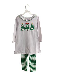BAILEY BOYS  GREEN  STRIPED  2-PIECE OUTFIT
