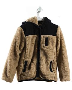 MAISON ME  BROWN FLEECE   OUTERWEAR