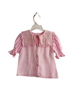 LA COQUETA  PINK    DRESS SHIRT WITH RUFFLE