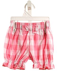 THE BEAUFORT BONNET COMPANY  PINK  GINGHAM  BLOOMERS WITH BOW