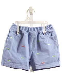 THE BEAUFORT BONNET COMPANY  LT BLUE   EMBROIDERED SHORTS