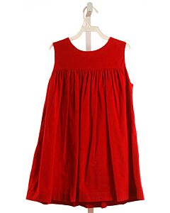 W COLOR WORKS  RED CORDUROY   DRESS