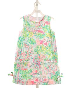 LILLY PULITZER  GREEN   PRINTED DESIGN DRESS