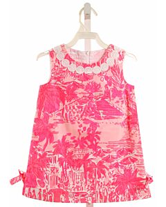 LILLY PULITZER  HOT PINK   PRINTED DESIGN DRESS