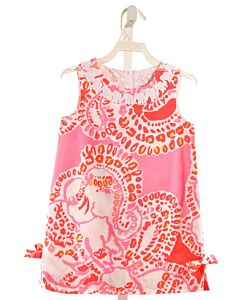 LILLY PULITZER  HOT PINK   PRINTED DESIGN DRESS