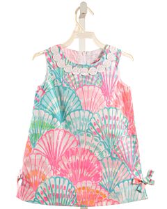 LILLY PULITZER  BLUE  FLORAL PRINTED DESIGN DRESS