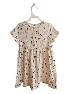 SMILING BUTTON  WHITE    DRESS