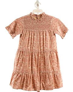 EN FANT  PINK  FLORAL SMOCKED DRESS