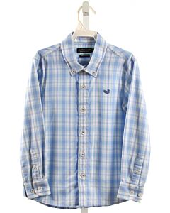 SOUTHERN MARSH  LT BLUE  PLAID  DRESS SHIRT