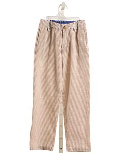 J. BAILEY  BROWN SEERSUCKER STRIPED  PANTS