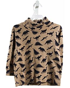 LUIGI  BROWN KNIT  PRINTED DESIGN KNIT LS SHIRT