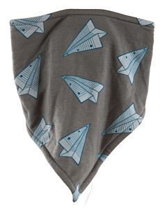 KICKEE PANTS  GRAY   PRINTED DESIGN BIB