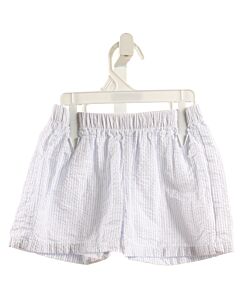 LITTLE ENGLISH  BLUE SEERSUCKER STRIPED  SHORTS