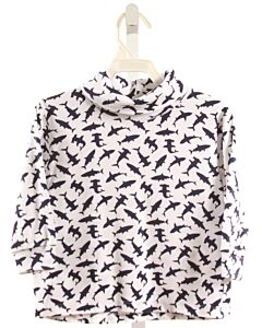 LUIGI  NAVY    KNIT LS SHIRT