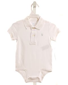 RALPH LAUREN  WHITE    KNIT SS SHIRT