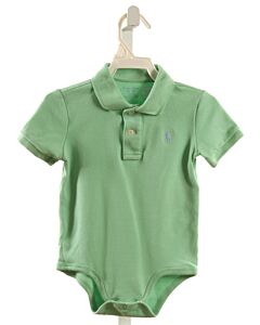 RALPH LAUREN  GREEN    KNIT SS SHIRT
