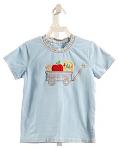 TROTTER ST. KIDS  BLUE KNIT   SHIRT-SS