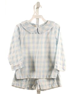 THE OAKS APPAREL   BLUE  GINGHAM  2-PIECE OUTFIT