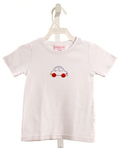 PEGGY GREEN  WHITE   EMBROIDERED T-SHIRT