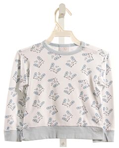 LULLABY SET  LT BLUE  PRINT  PULLOVER
