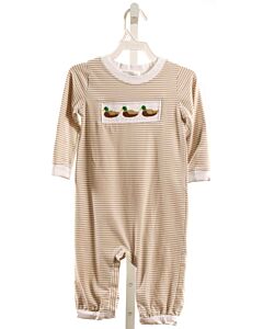 CECIL & LOU  BROWN  STRIPED SMOCKED LONGALL