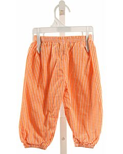 JELLYBEANS  ORANGE  GINGHAM  PANTS