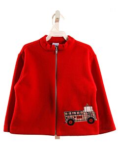 BAILEY BOYS  RED FLEECE  APPLIQUED OUTERWEAR